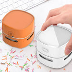 Aspiradora de escritorio, Mini aspiradora inalámbrica portátil, escritorio de oficina, barredora de mesa para el hogar, limpiador de escritorio