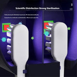 Esterilizador UV Inalámbrico para Cepillos de Dientes, Secador de Cepillos de Dientes Portátil Recargable de Pared para Higiene Bucal