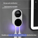 Esterilizador UV Inalámbrico para Cepillos de Dientes, Secador de Cepillos de Dientes Portátil Recargable de Pared para Higiene Bucal
