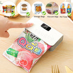 Mini Sellador de Bolsas de Plástico, Máquina Selladora de Bolsas Térmica Portátil Recargable, Sellador Térmico para Empaque de Alimentos