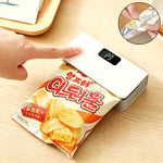 Mini Sellador de Bolsas de Plástico, Máquina Selladora de Bolsas Térmica Portátil Recargable, Sellador Térmico para Empaque de Alimentos